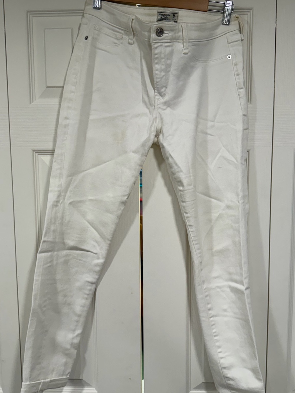 Abercrombie & Fitch White Skinny Women's Jeans